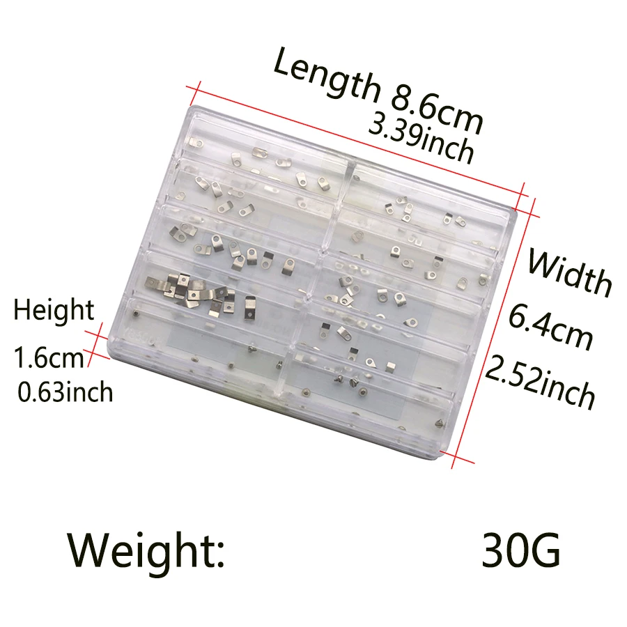 時計部品、ケース内ムーブメント固定用接続プレート、ムーブメントとケース固定用ネジ