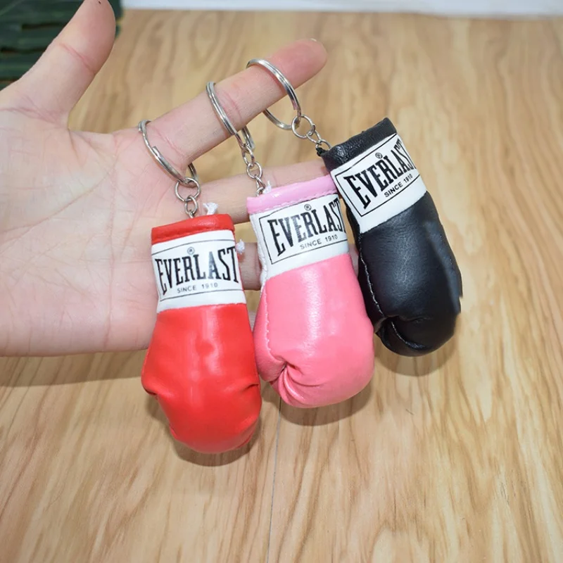 2PCS Keychain Boxing Gloves Couple Mini Simulation Key Chain Car Key Pendant Boxing Gloves Keychain Gift For Pugilis Enthusiasts