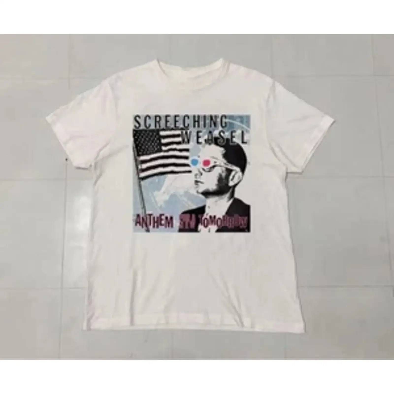 SCREECHING WEATHER ANTHEM T Shirt for a New Adult Tomorrow UU1002 vintage Washed streetwear homme Breathable fashion Casual