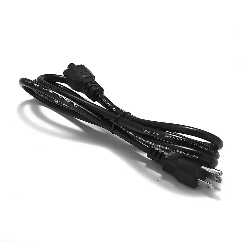 Type B Plug Notebook USA Power Cord 1.5m 5ft 6ft US Plug C5 AC Power Supply Cable For HP Dell LG Laptop PC Computer Monitor