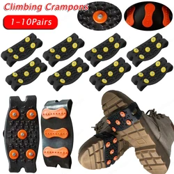 5-Stud Snow Ice Claw Anti Slip Mountaineering Cleats Unisex Snow Claw Shoe Covers Walking Hiking Accessories
