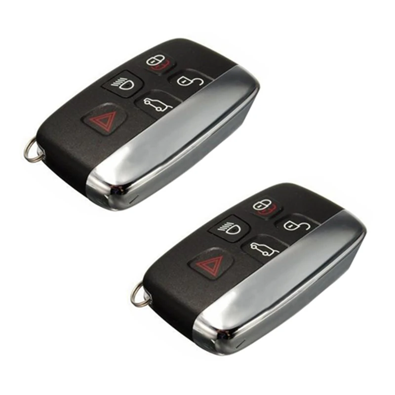 

2X 5 Button Key Fob Case Shell For Land Rover LR4 For RANGE ROVER Sport Evoque Remote