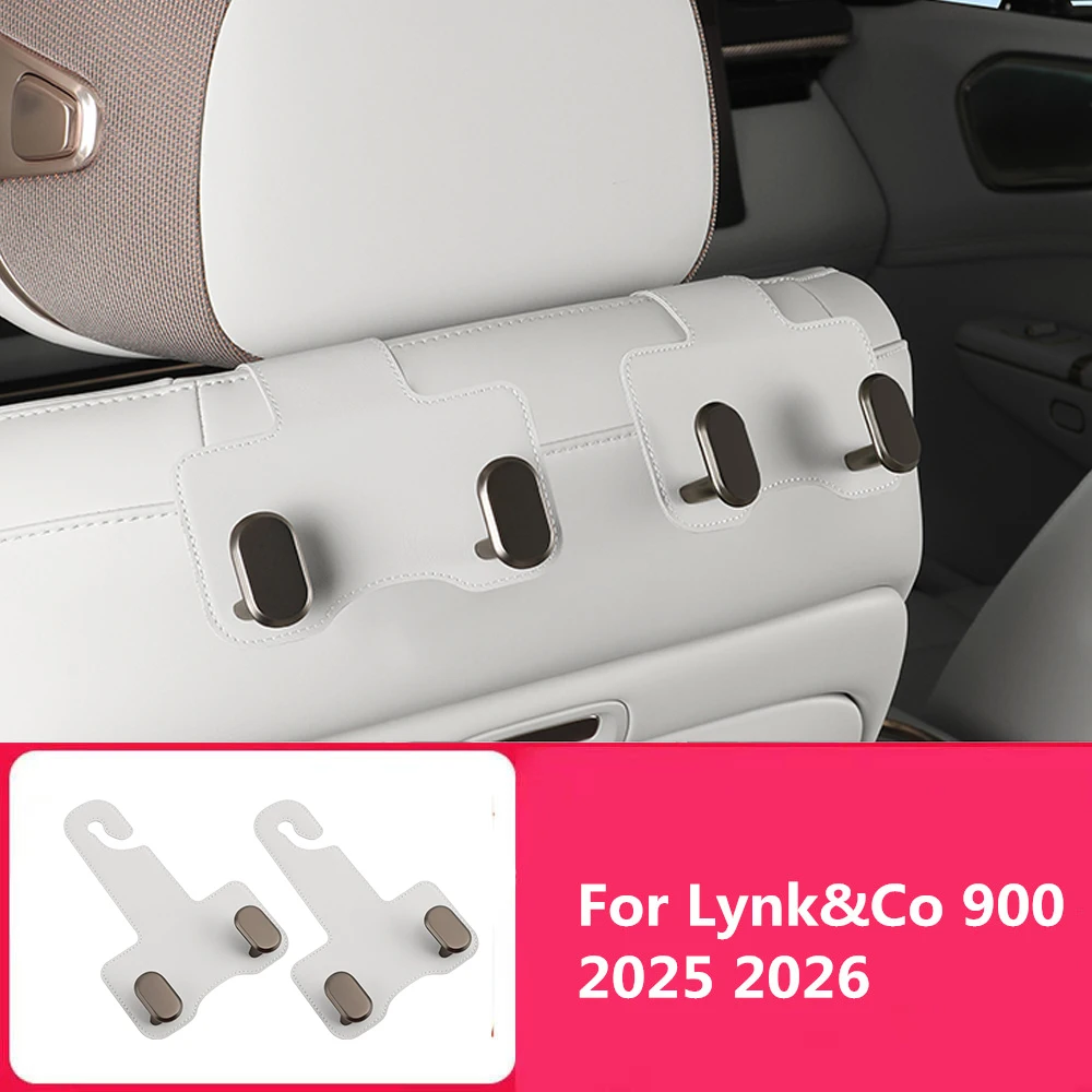 For Lynk&Co 900 2025 2026 Special Car Hook Seat Back Double Hook Multifunctional Interior Storage Car Bracket Modification Parts