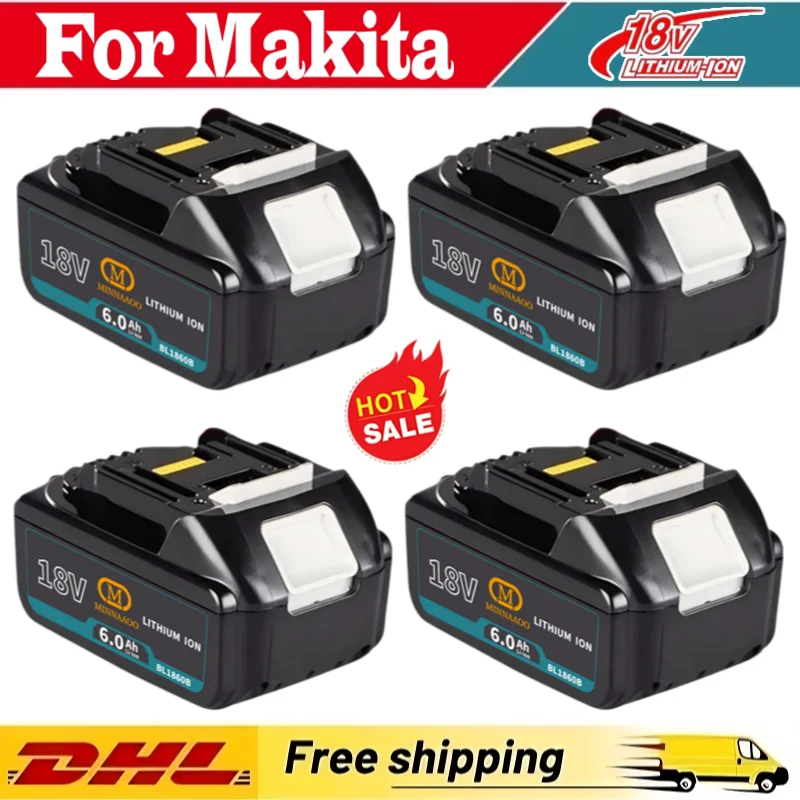 

Для последней обновленной аккумуляторной батареи Makita BL1860 18 В 6 Ач Литиевая батарея Makita 18 В BL1840 BL1850 BL1830 BL1860B LXT 400