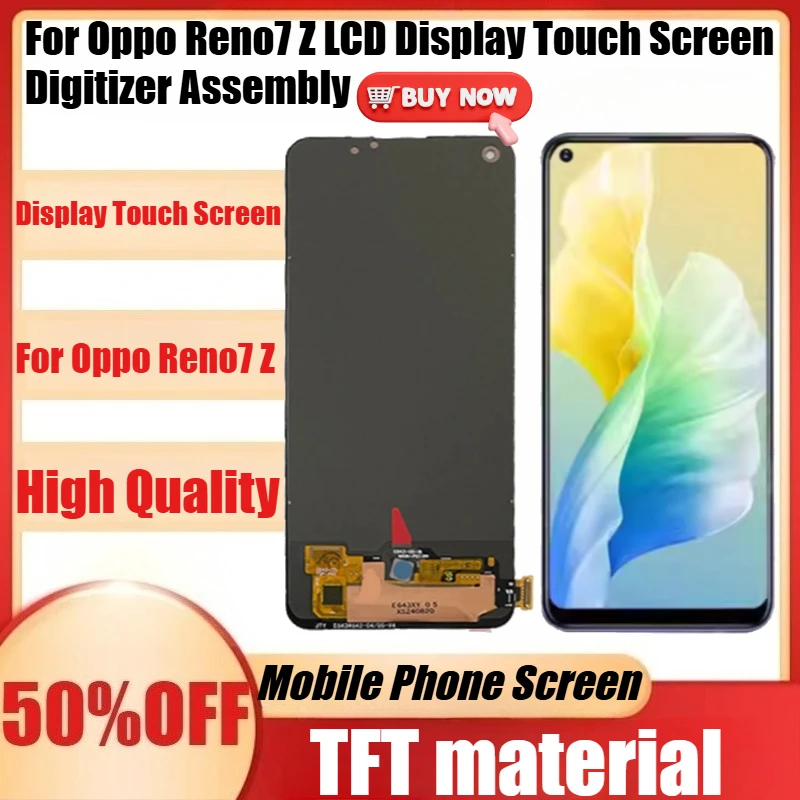 New TFT For Oppo Reno7 Z LCD Display Touch Screen Digitizer Assembly For Oppo Reno 7Z Reno7Z Display Screen