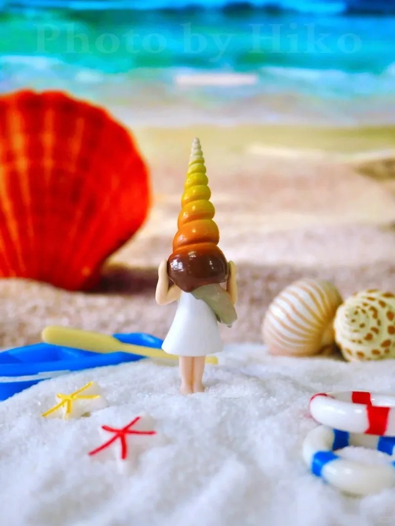TOMY Panda S Ana Shell Girl Figure Gashapon Conch Hermit Girl Decorative Ornament Desktop Collectible Display For Adult Hobbyist