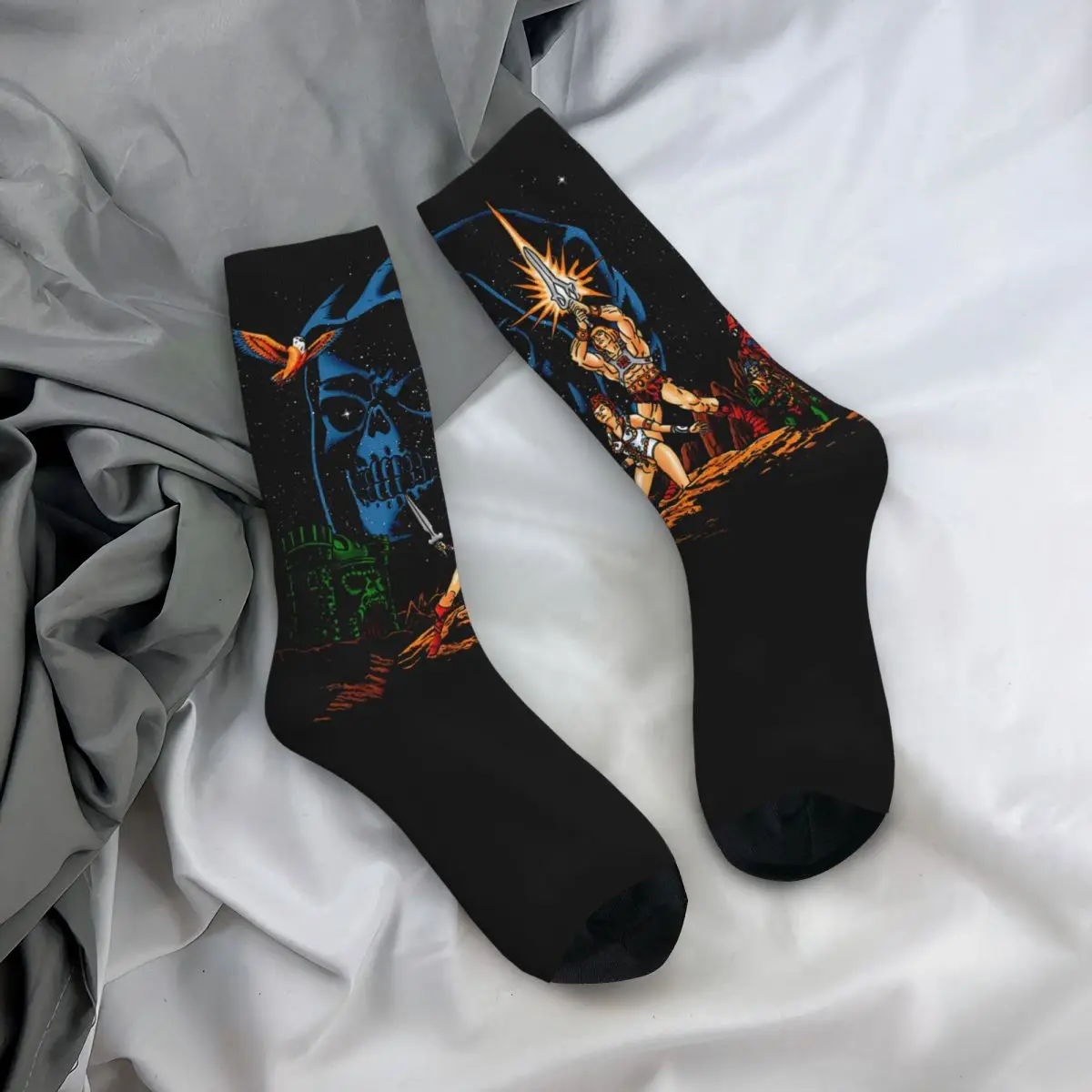 Star Masters He-Man The Master Of The Universe Socks New 3D Print Funny Harajuku calzini Unisex a tubo centrale