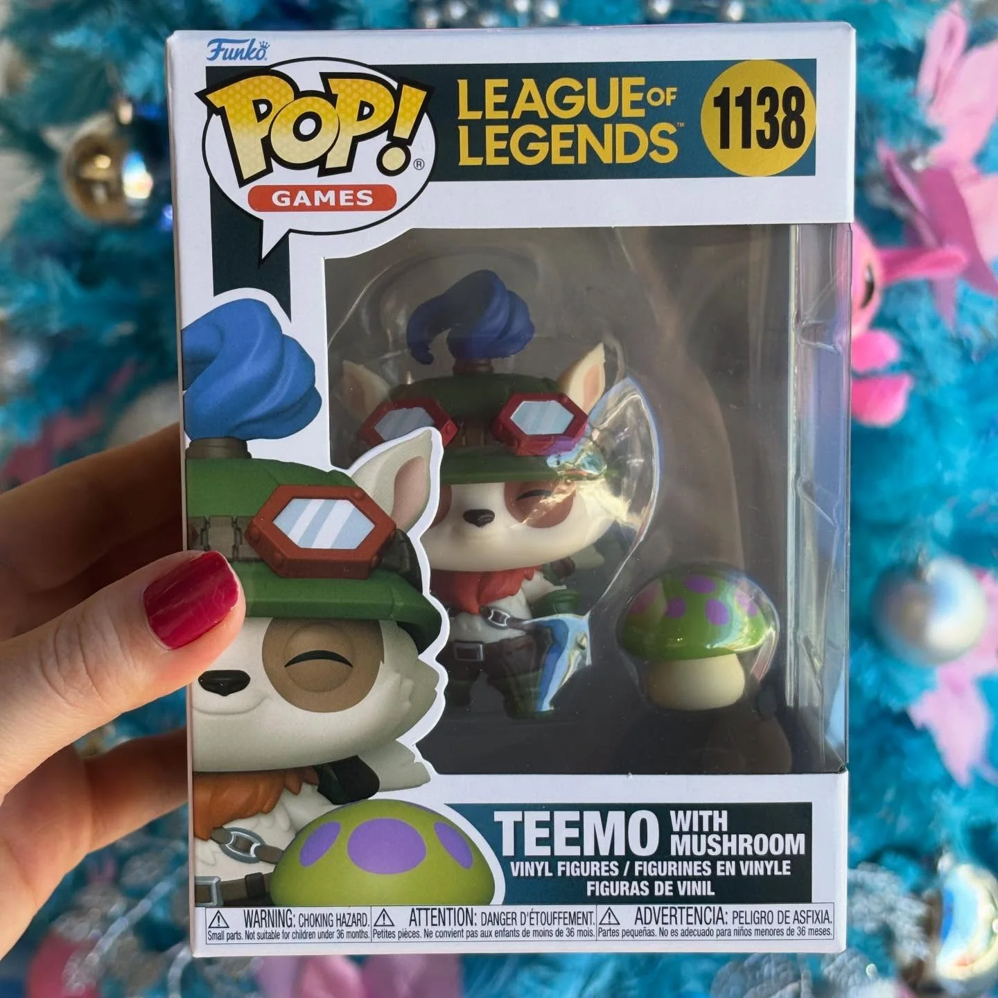 Funko Pop! Buddy Teemo con Figura de Hongo # Figuras Oficiales Auténticas de Edición Limitada 1138, Juguete de Regalo para Fans de League of Legends