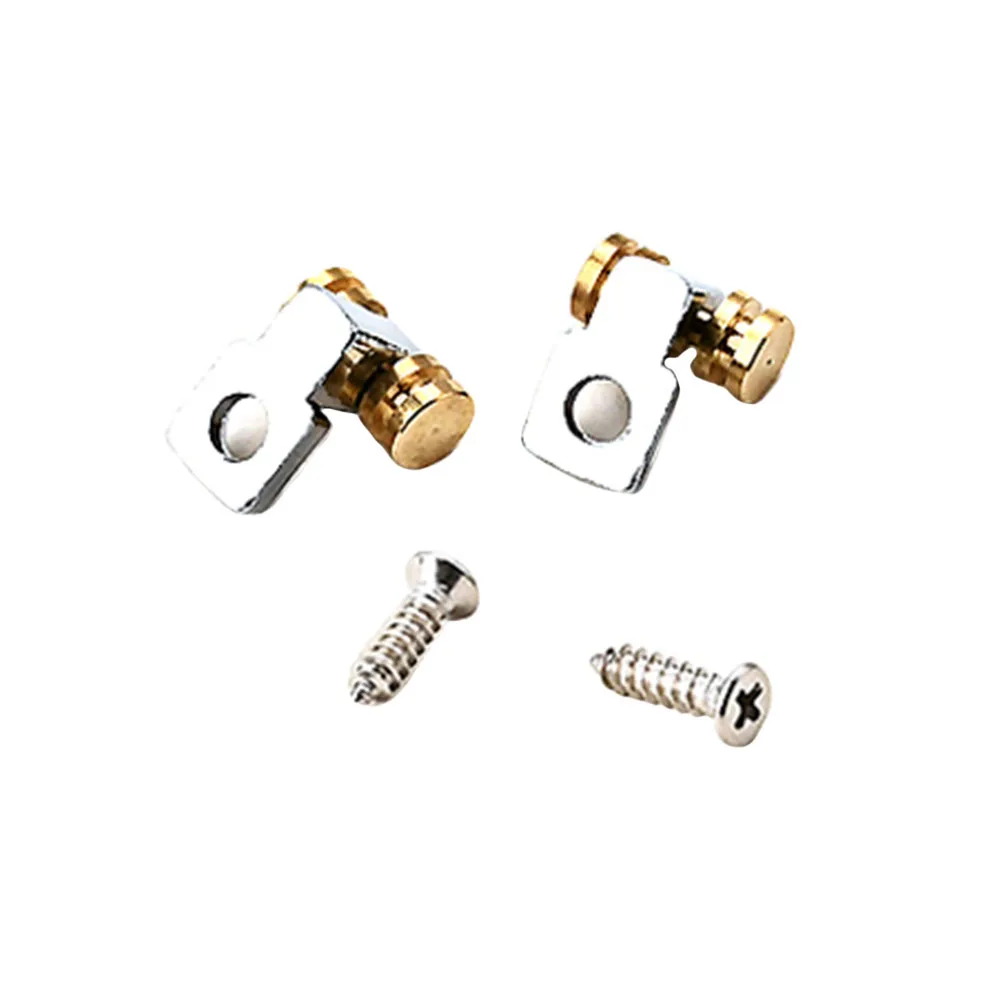 

2 Pcs Bass Guitar String Buckle Tools Accessories Electric Hardware Holder Parts Retainer Silver Tree Guide