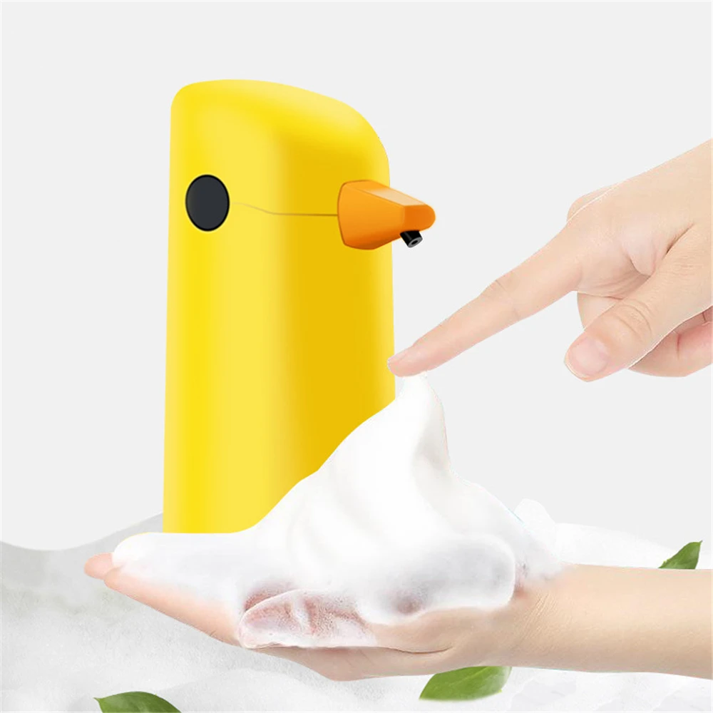 Automatic Foam Soap Dispenser Children Yellow Duck Hand Washing Device Touchless Liquid Soap Dispenser Bathroom Hand Washer