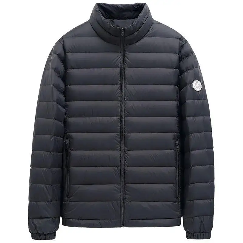 الرجال خفيفة الوزن ort القطن Jaet شتاء جديد Sle رقيقة معطف القطن ort الضلع العظام الملابس ارتداء اليومي سستة إغلاق #1