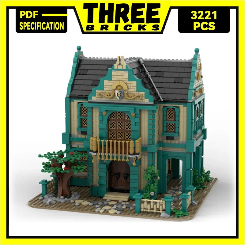 

Moc Building Blocks Street View Model Serie Medieval Bathroom Technical Bricks DIY Assembly Famous Toys For Childr Holiday Gifts