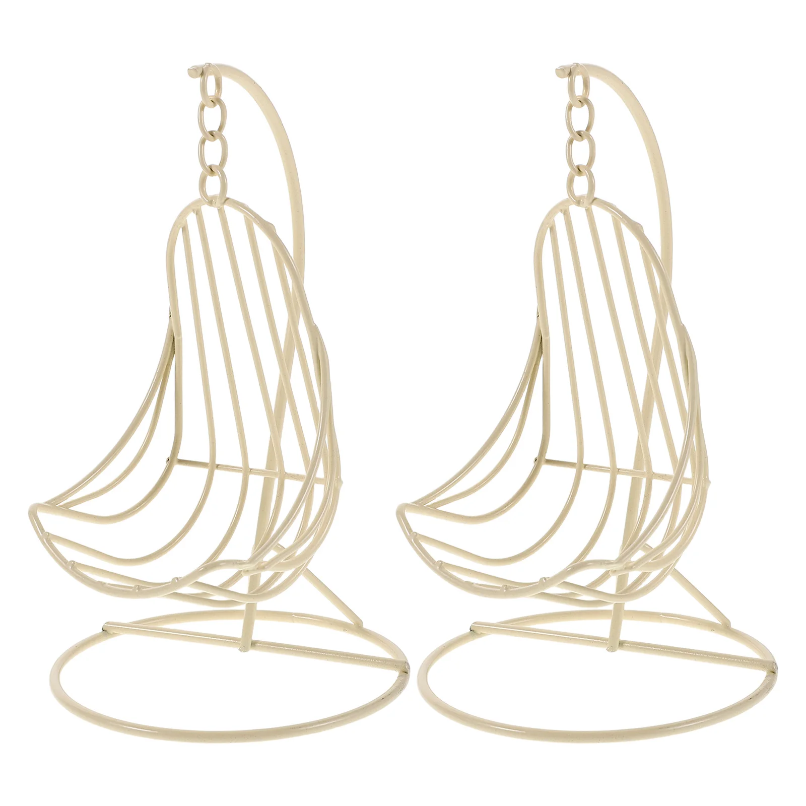 2 stuks miniatuur hangstoel veelzijdige decoratie poppenhuis terrasmeubilair realistisch vakmanschap uniek ontwerp