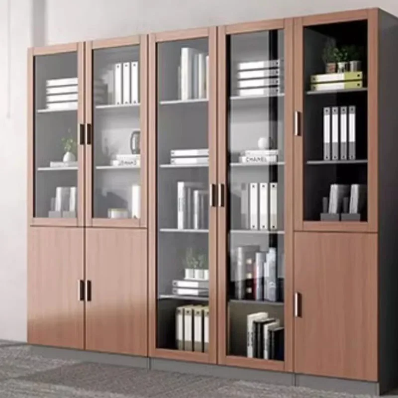 Stash Space Filing Cabinet Organizer Doors Glass Italian Office Cupboards Modern Designer Meuble De Rangement Storage Furniture