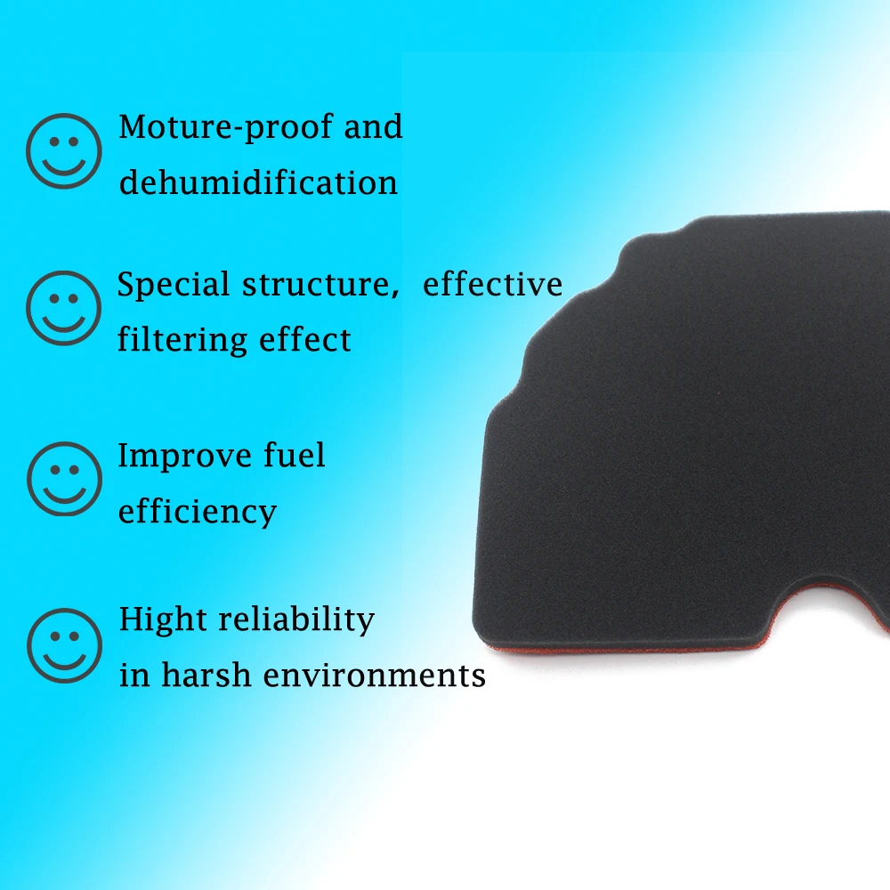 

Pokhaomin Motorcycle Modified High-flow Air Filter Sponge Air Filter Accessories for Benali Jinpeng BJ500GS-A TRK502X