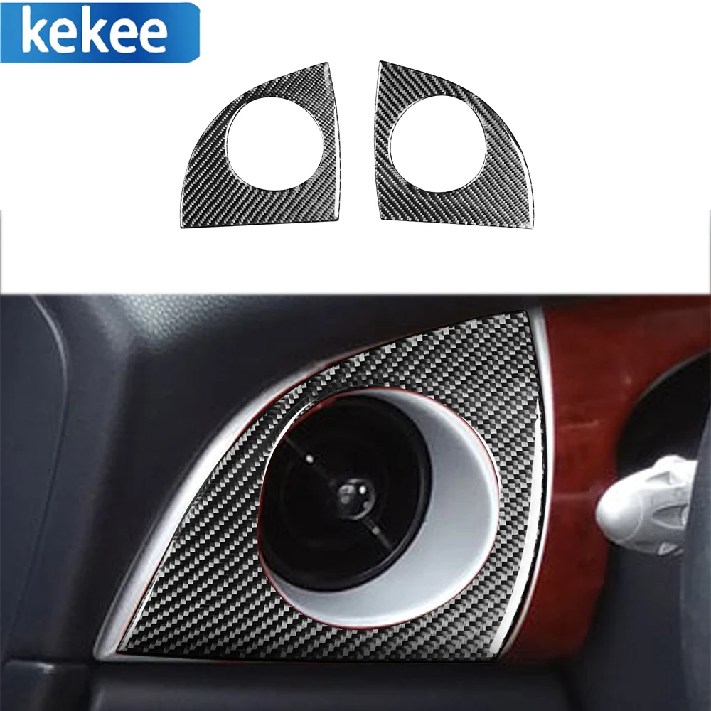 

For Mini Cooper 2002-2004 Real Carbon Fiber Car Decoration Both Sides Air Conditioning Vents Sticker Auto Interior Accessories