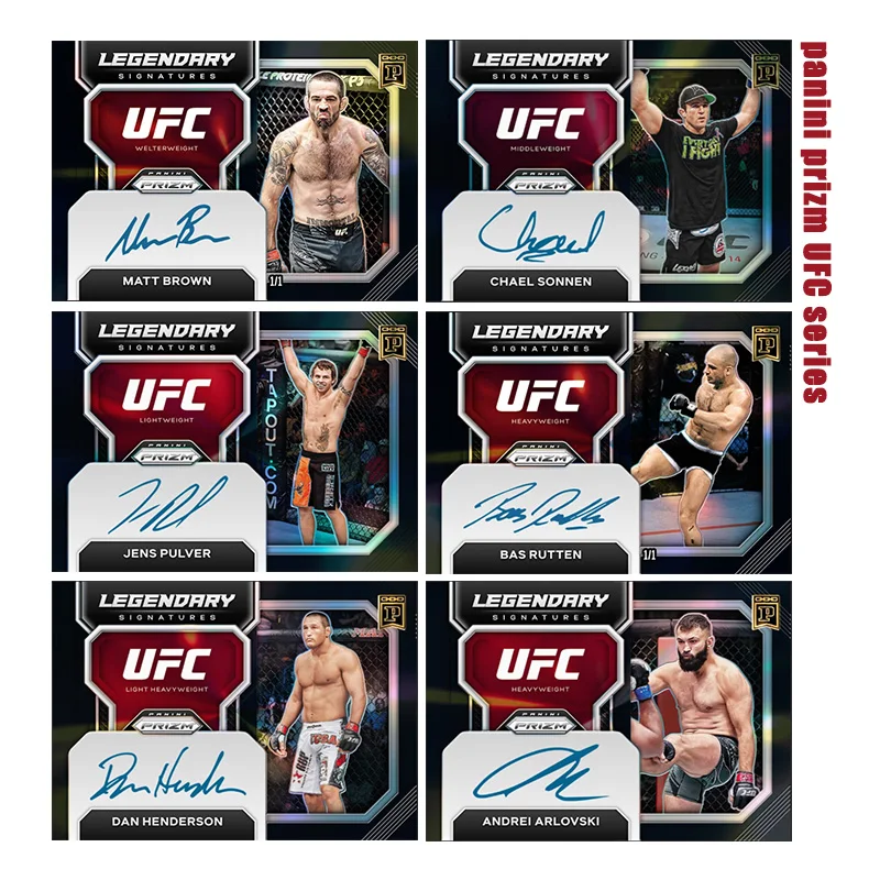Panini Prizm Ufc Series Diy Homemade Andrei Arlovski Bas Rutten Chael Sonnen Collection Flash Card Toys Gift