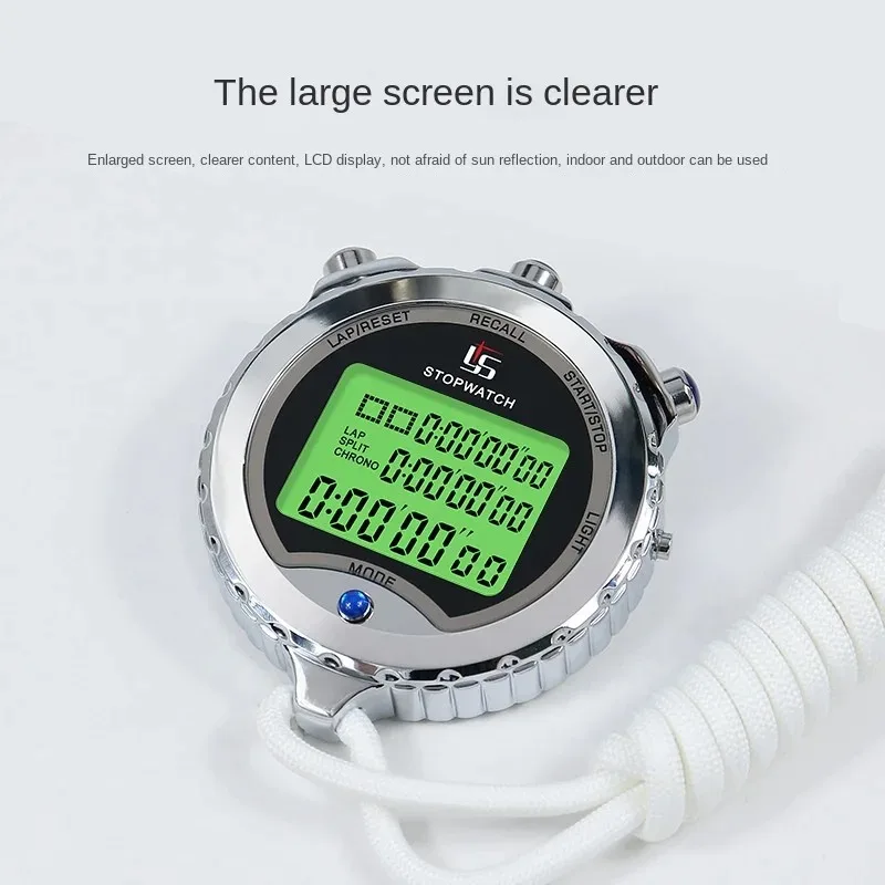 

Luminous metal stopwatch timer training fitness physical exercise referee swimming track and field stopwatch