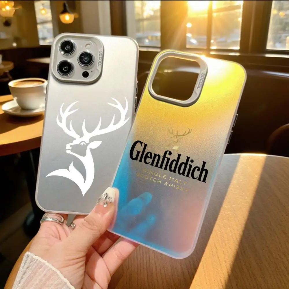 

Fashion G-GlenfiddichS Phone Case For IPhone 11 12 13 14 15 16 17 Air Pro Max 16E X XS XR SE2 Electroplate Silver IMD Cover