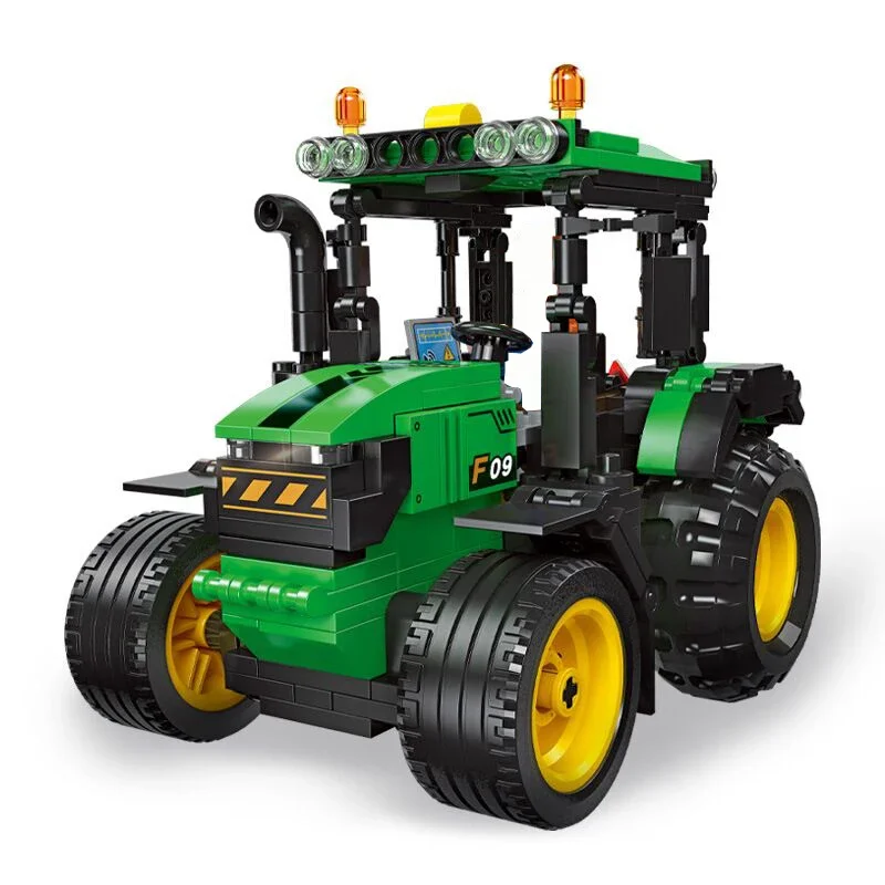 2024 City Creativity  Tractor Building Block Technical Rural Farm  Bricks Kids Toys Baby Gift