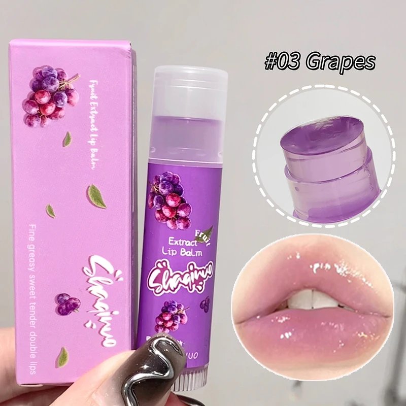 Bálsamo labial de gelatina de melocotón de miel, hidratante, antisecado, Reduce líneas de labios, imprimación de lápiz labial transparente