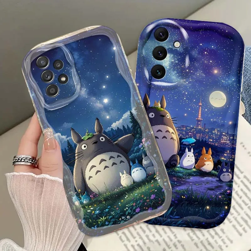 

Anime T-totoros Creatives For Samsung A73 A72 A71 A56 A55 A54 A53 A52 A51 A32 A36 A26 A25 A13 A14 5G Wave Oil Phone Case