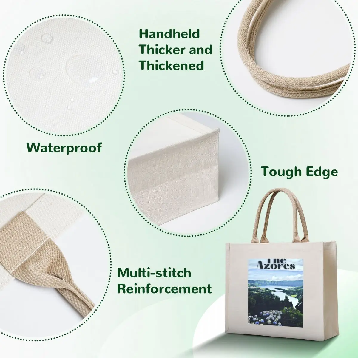 The Azores islands Tote Bag bags woman 2025 Shopping bags bags luxury women