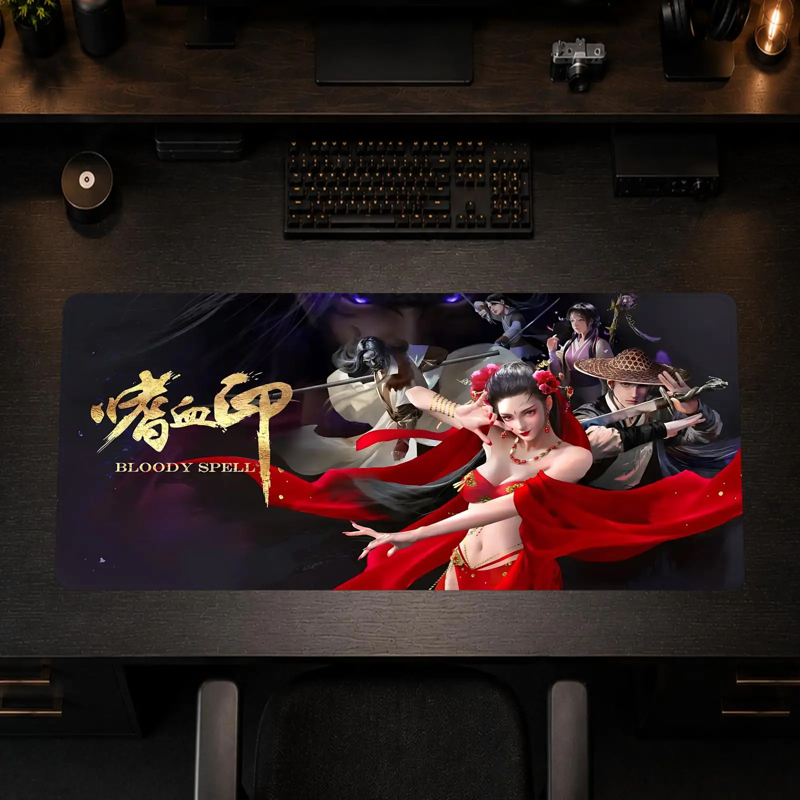 Bloody Spell Mouse Pad Gaming office Non-slip Desk Mat Diy Mousepad Large Game Keyboard overlock