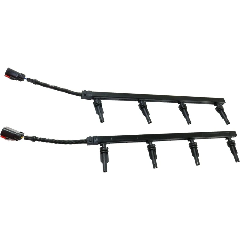 Glow Plug Wiring Harnesses Right Left Side Black For 2003 Ford F-550/F-450/F-350 Super Duty 3C3Z12A690AA, 3C3Z12A690BA