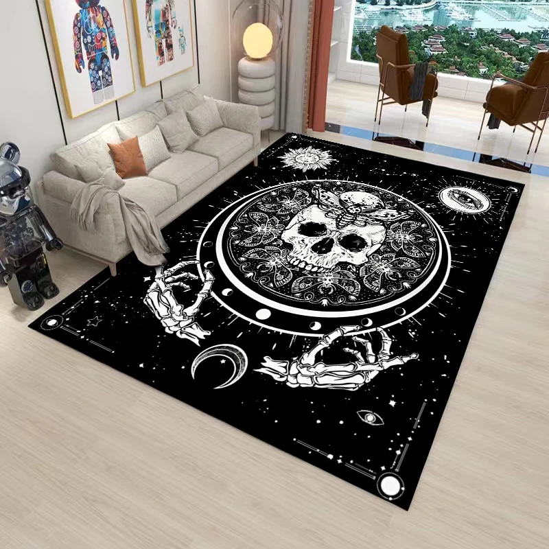 Modern Minimalist Dark Style Decorative Carpets, Bedside Non-Slip Rug, Living Room, Bedroom, Bedside, Home, Cloakroom, Study Rug