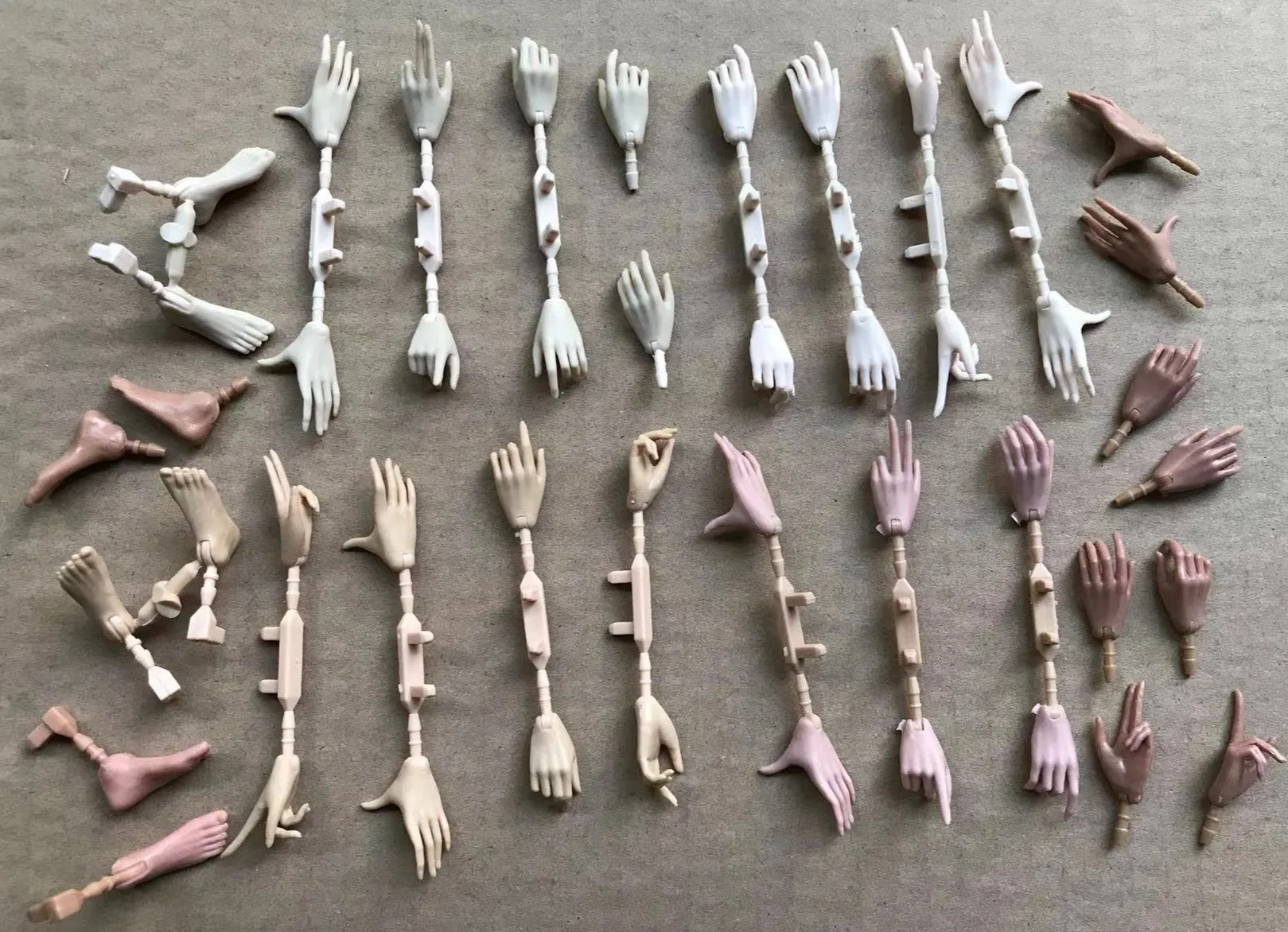 1/6 Puppe Hände Füße Super Weiß Beige Braun Puppe Zubehör 4 Geste Puppe Hände Dekore Für Weibliche Puppen – Detail 33