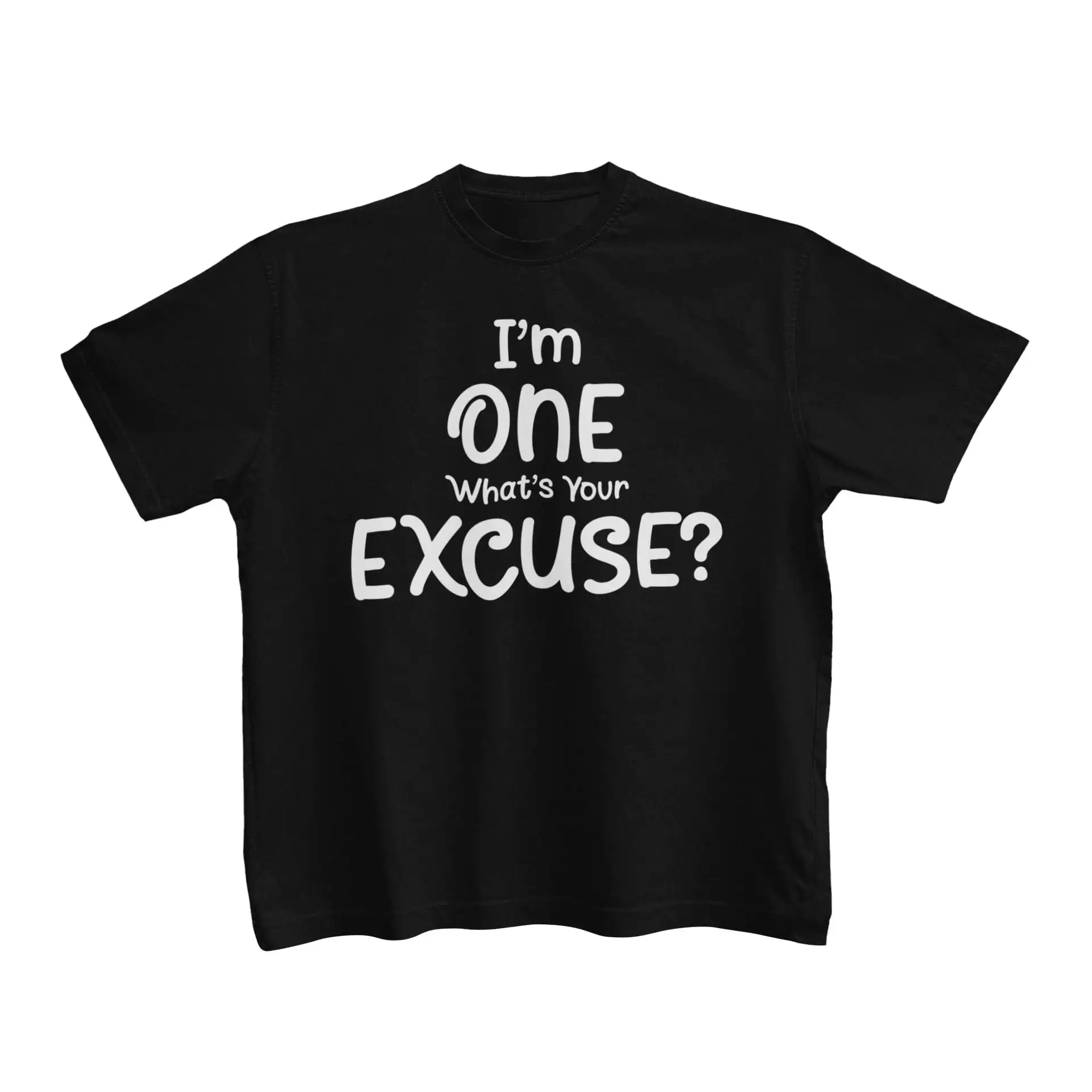 Funny Baby Boys T Shirt I'm One What's Your Excuse Cute Novelty Slogan For 1 Year Old babies first