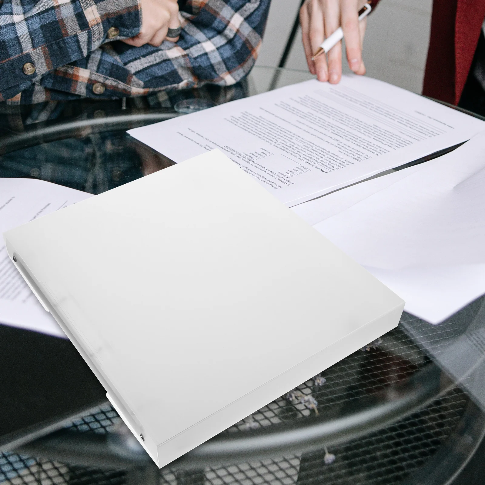 

1 set A4 Magazine Storage Folder Document Case Paper Pocket Folders Anti-scratch Organizer Hanging File Stable Anti-wear