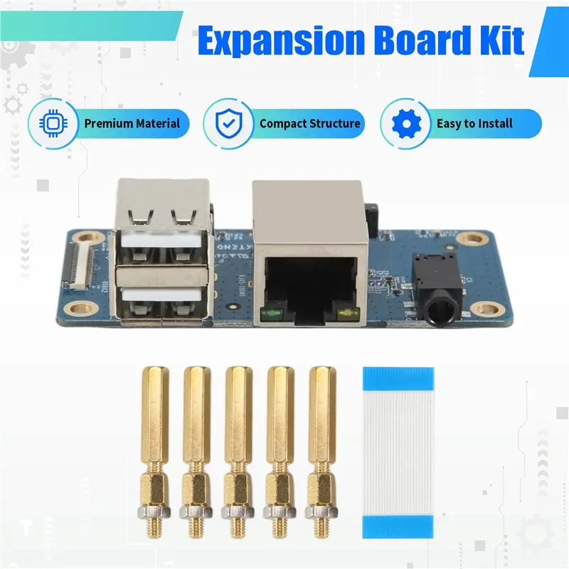 Efficient For Orange Pi Zero 2 W Expansion Board Interface Board 100M Network Port+USB 2.0+Analog Audio And Video Interface