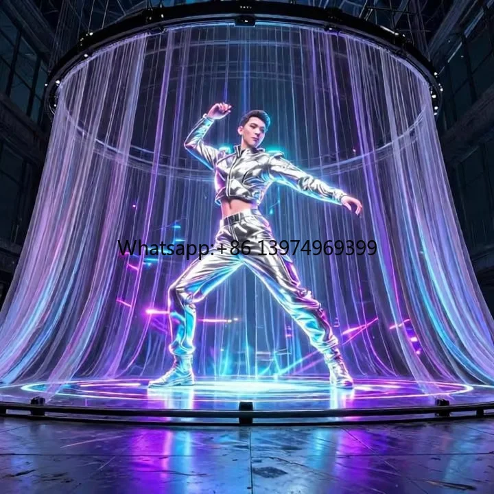 Holographic Projection Screen with Motorized System, 3D Holographic Mesh Screen for Immersive Theater Experiences