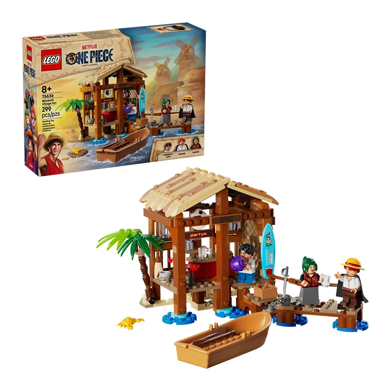 LEGO One Piece Series 75636 Windmill Village Cabin Model Anime Building Blocks Toy Gift