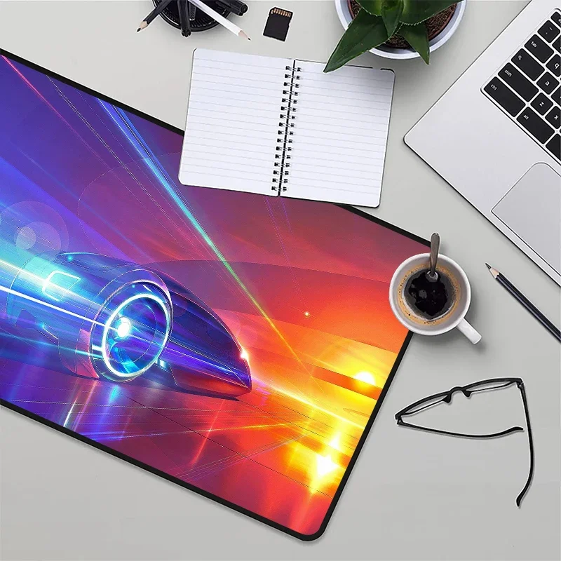 Table Mat Light Night Playmat Traffic Anime Mouse Pad 900x400 Cars Mousepad Xxl Deskpad Computer and Office Gamer Cabinet Kawaii