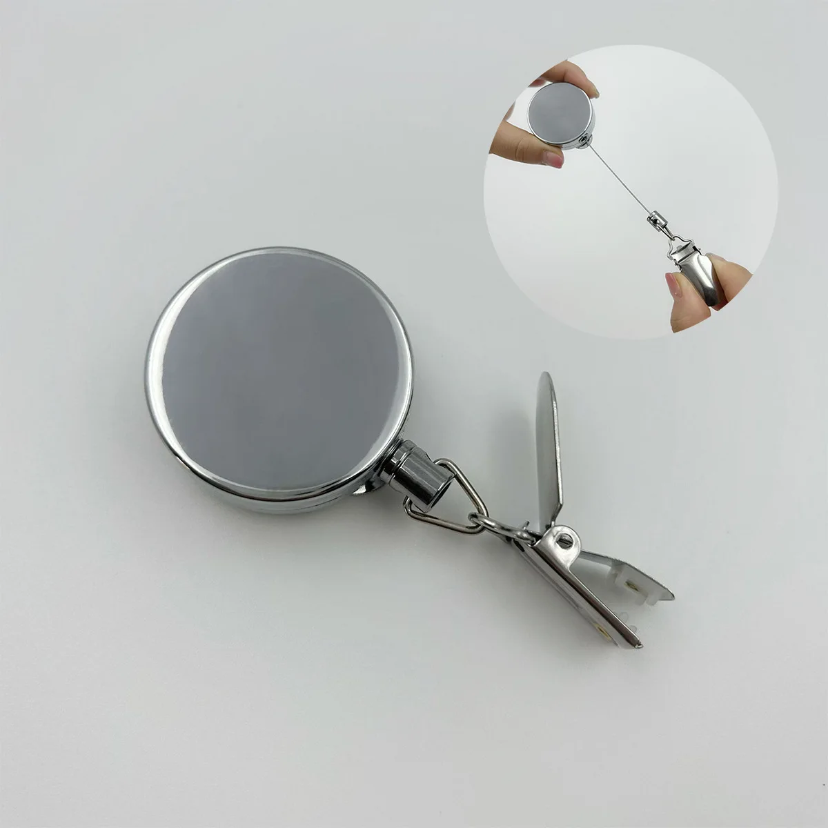 Retractable Spring Clip Auto‑Rebound Hook Clip Punch‑Free Multi‑Functional Pull Rope Clip For Household Hand Towel Storage