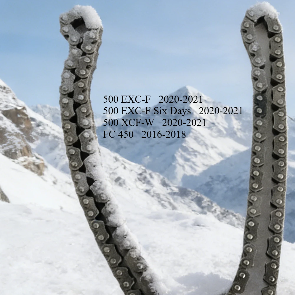 

1pc 4x5 4*5 108L Link Cam Camshaft Engine Timing Chain For KT/m 500 XCF-W 500 EXC-F Six Days 2020-2021 FC450 FC 450 2016-2018 17
