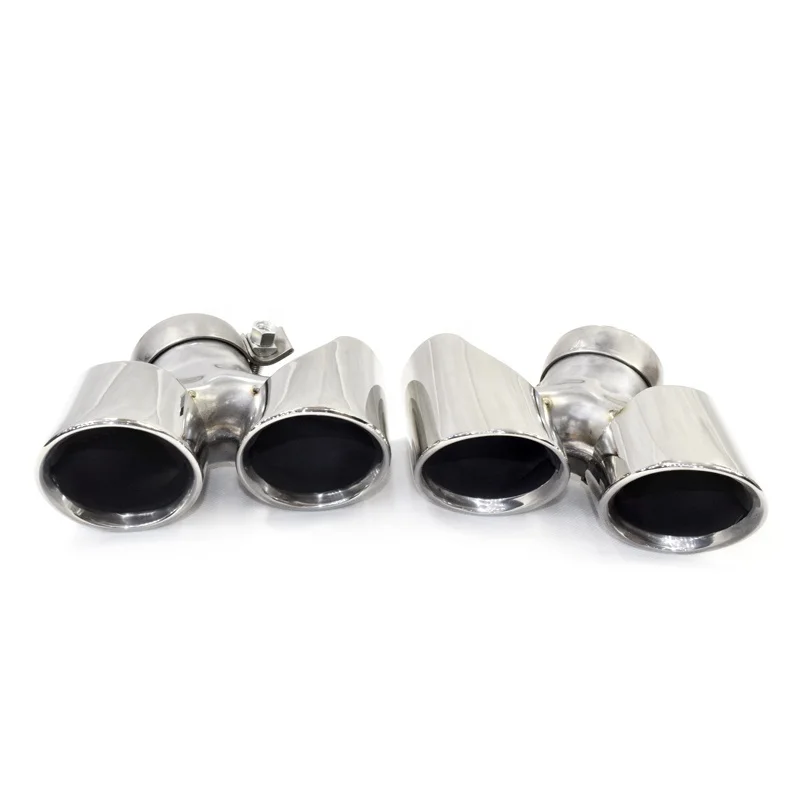 

304 SS Exhaust Muffler Tail Modification 2016-20 CARRERA 911-2 GTS Style Original Factory Square To Four Tips