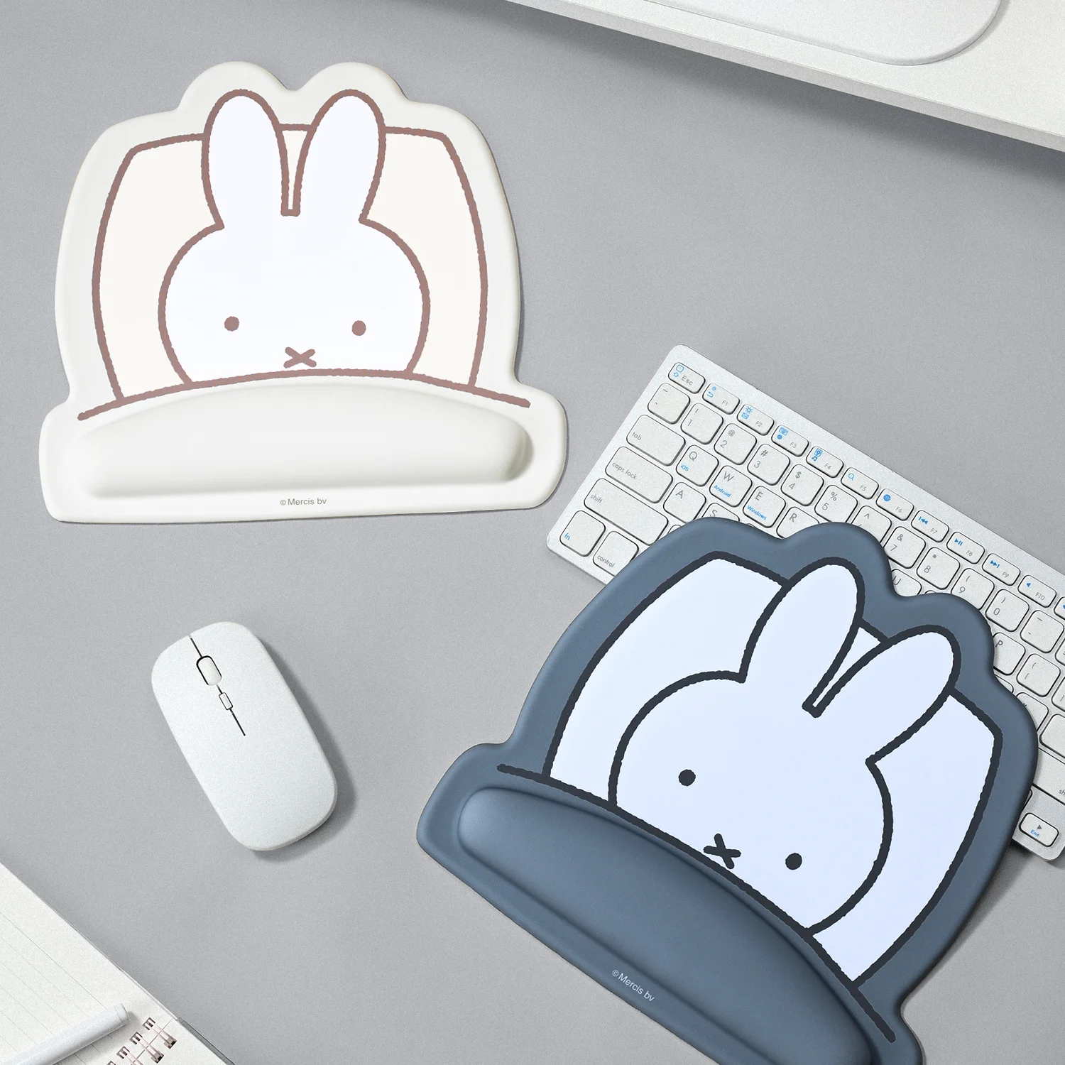 

Miffy Rabbit Cute Cartoon Beige Soft Mouse Pad With Ergonomic Wrist Rest For Laptop Desktop Computer Accessories