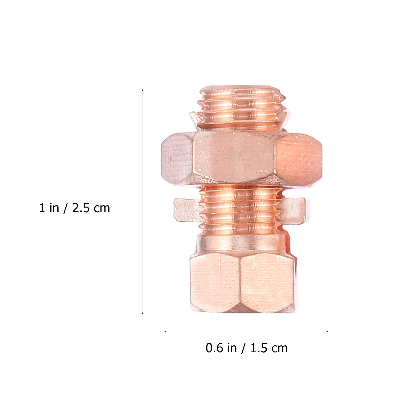 10Pcs Corrosion Resistant Strength Copper Split Bolt Connector for Fence Charger Grounding Rods Antenna Satellite Installation