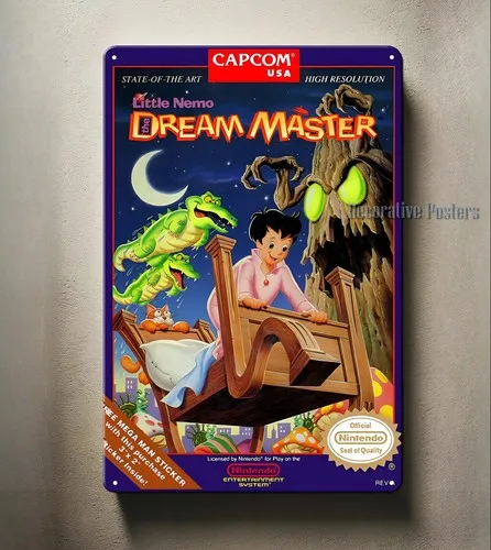 Dream Master Nes Videospiel-Metallposter – Sammelbares Blechschild (in)