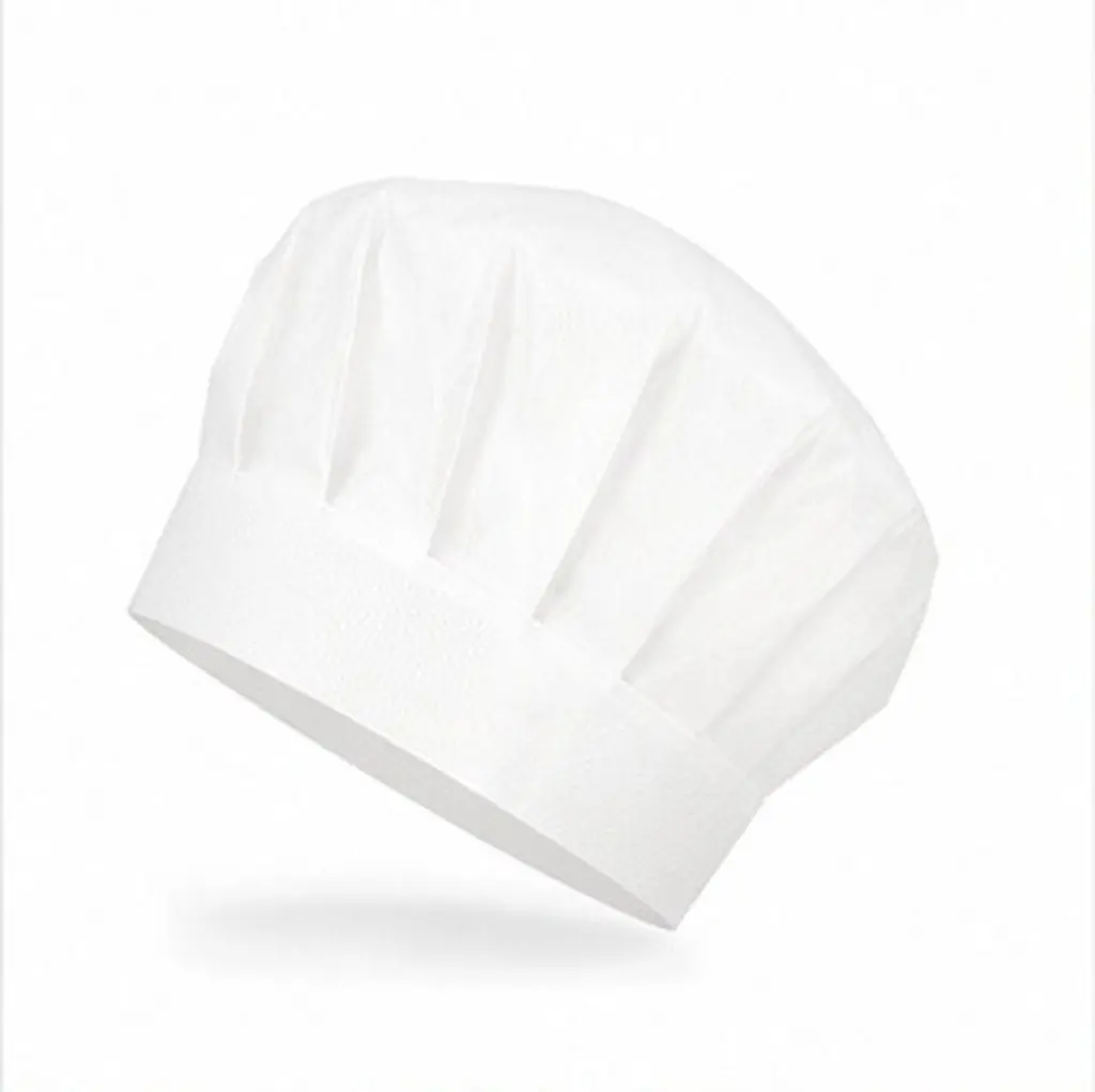 25Pcs Kids Chef Hats Disposable Children's Cooking Caps White Non-Woven Fabric Comfortable for Kitchen Party White Kitchen Caps