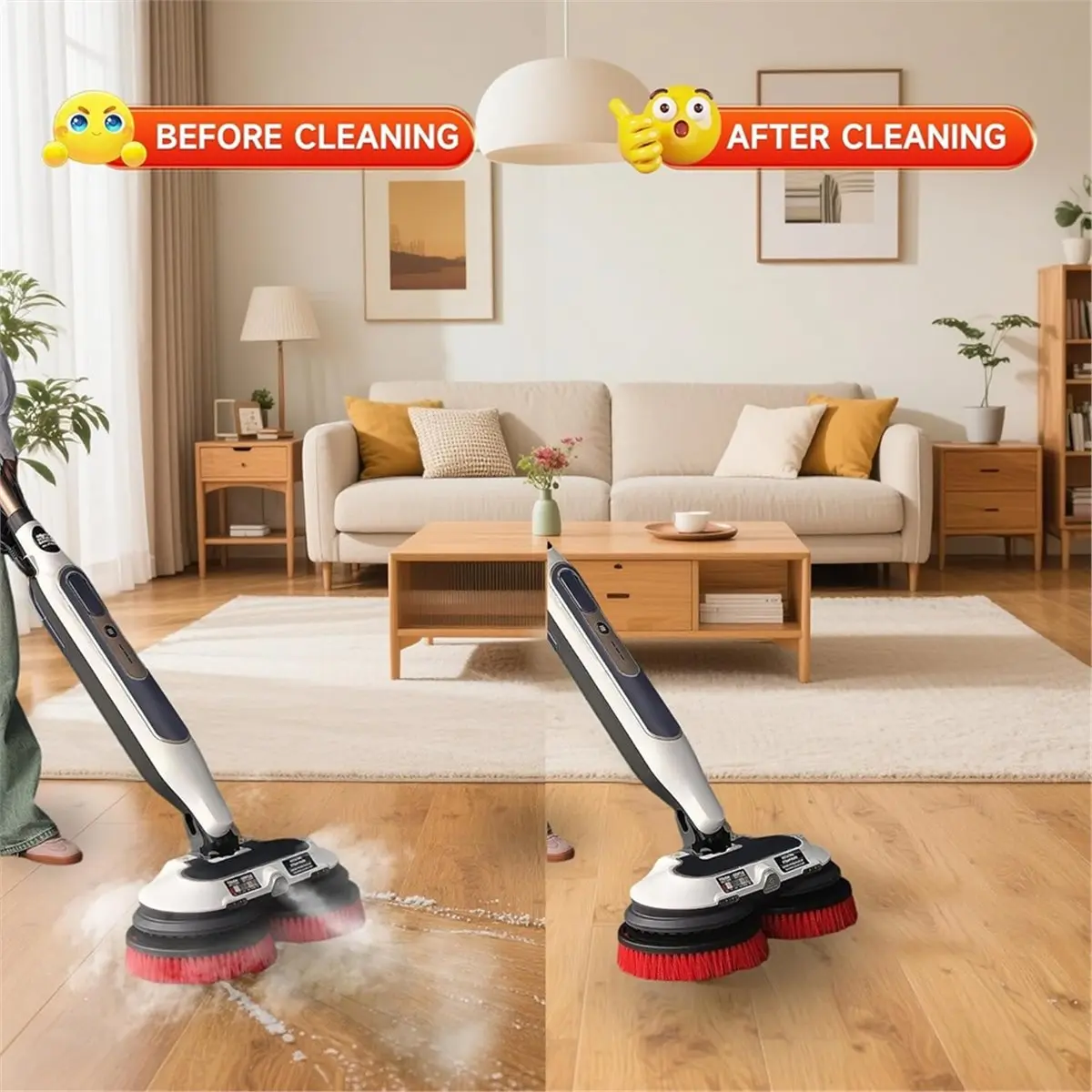 رأس فرشاة بديلة لوسادات ممسحة البخار لسلسلة ممسحة البخار S7000 S7001 S8201 - ترقية رؤوس الفرشاة بشعيرات #2