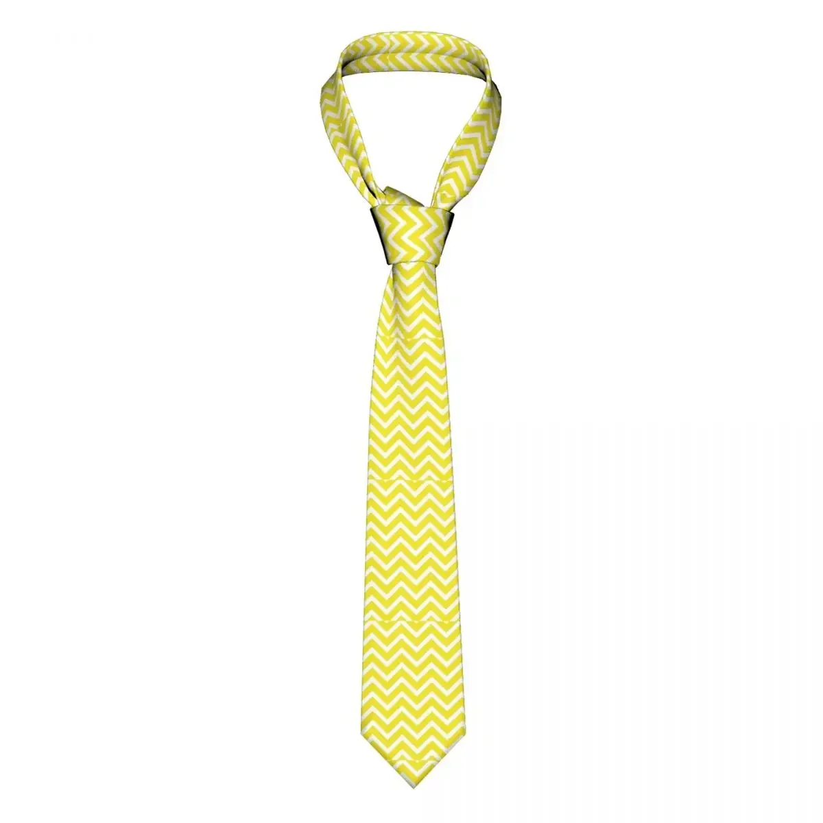 

Yellow White Neckties Men Women Polyester 8 cm Narrow Striped Line Abstract Geometric Neck Ties Shirt Accessories Cravat