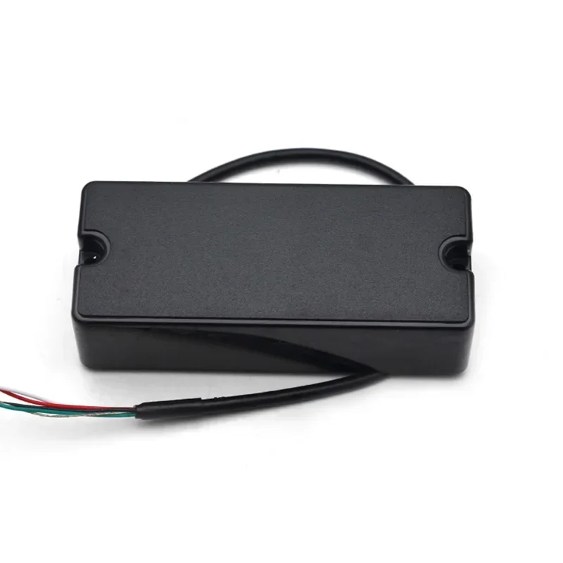 4/5/6-String Sealed Soapbar 2-Hole Bass Guitar Pickup 5 String Double Coil Humbucker Pickup 101*37.5mm Ceramic Magnet Black