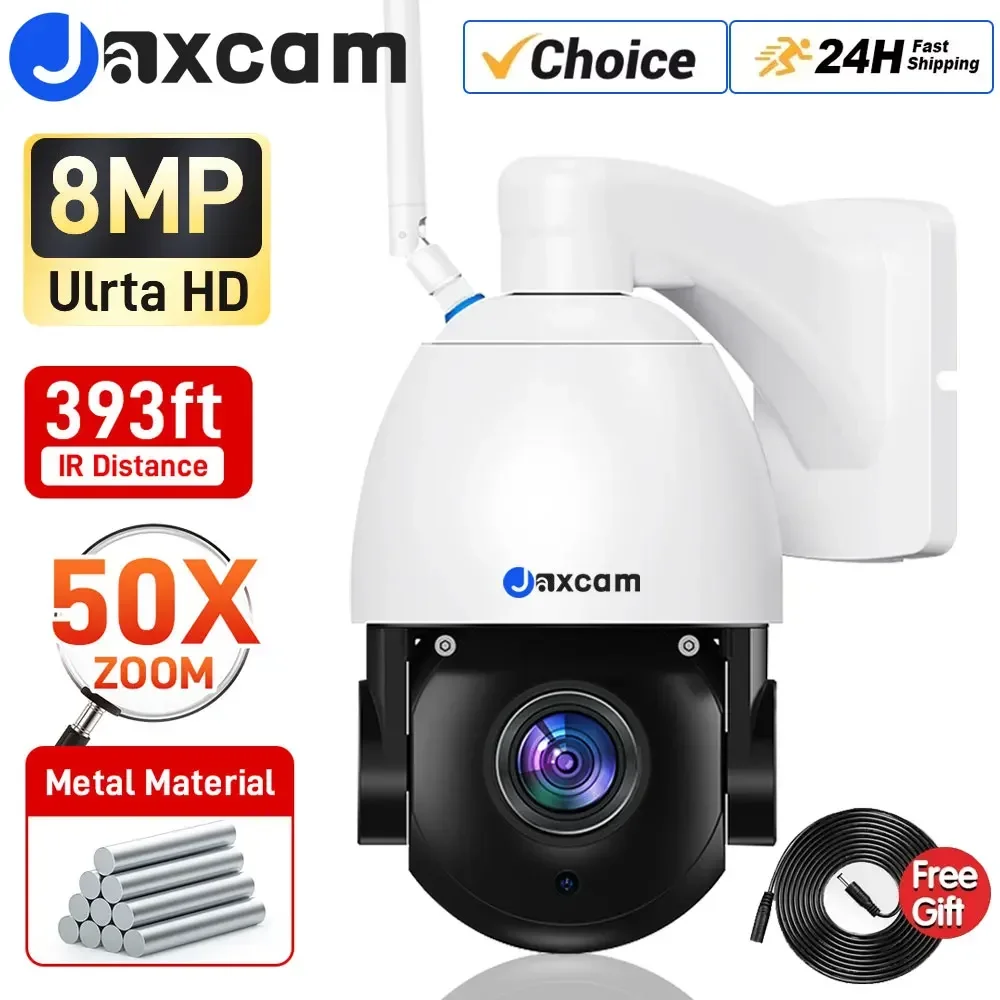 

50X Zoom PTZ 4K 8MP WiFi IP Camera Surveillance Outdoor Night Vision View Security-Protection CCTV Video Camera ICsee