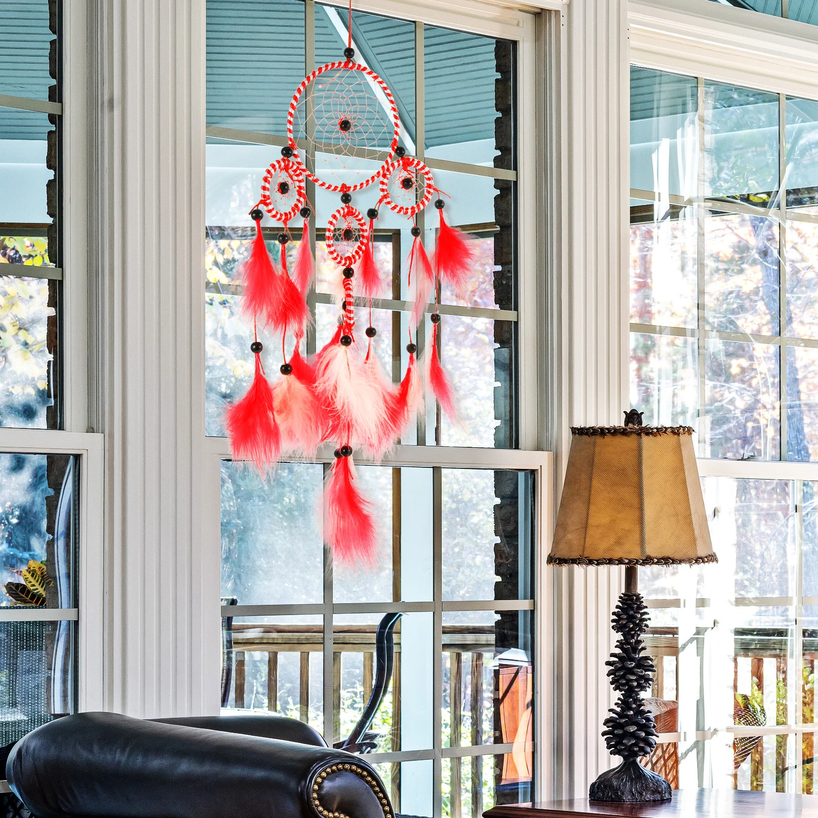 

Decorations Dream Catcher Ornament Living Room Flocking Cloth Home Dreamcatcher for