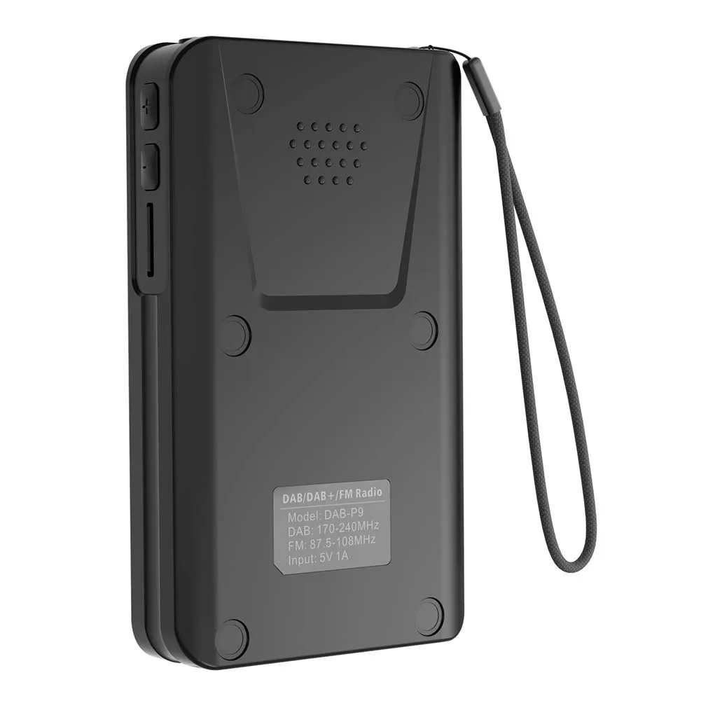 

Mini DAB FM Digital Radio with Headphone Jack Portable Radio Speaker Rechargeable MP3 Playback Speaker for Running Sports